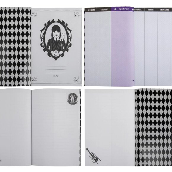 Wednesday Adams Nefllix 5 Piece Stationary Set *New - Picture 5 of 5